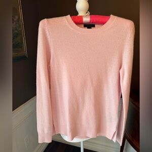 Saks Fifth Avenue Pale Pink Cashmere Crew Neck Sweater Size S/P